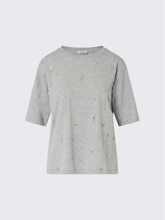 Liu Jo Liu Jo T-shirt WF6398JS904L9349 Grigio Regular Fit