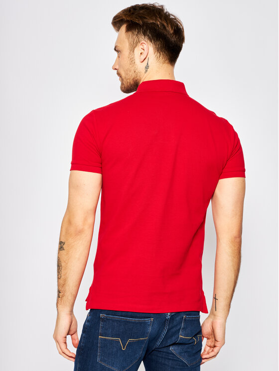 Polo Ralph Lauren Polo Ralph Lauren Тениска с яка и копчета Core Replen 710548797 Червен Slim Fit