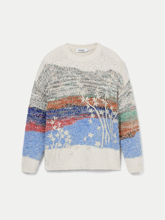 Desigual Desigual Pullover Sudbury 24WWJF59 Bunt Loose Fit