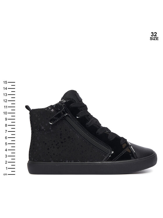 Geox Geox Sneakersy J Gisli Girl J664ND 0AU02 C9999 S Czarny
