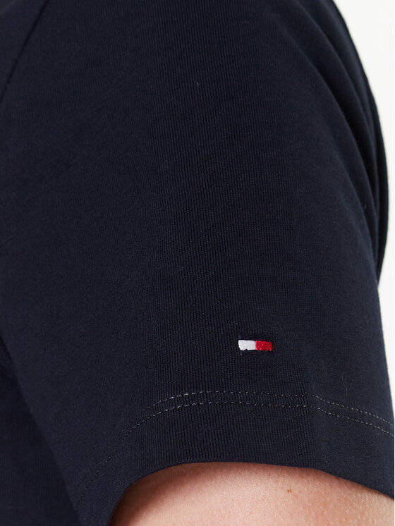 Tommy Hilfiger Tommy Hilfiger Тишърт Applique WW0WW37184 Тъмносин Regular Fit