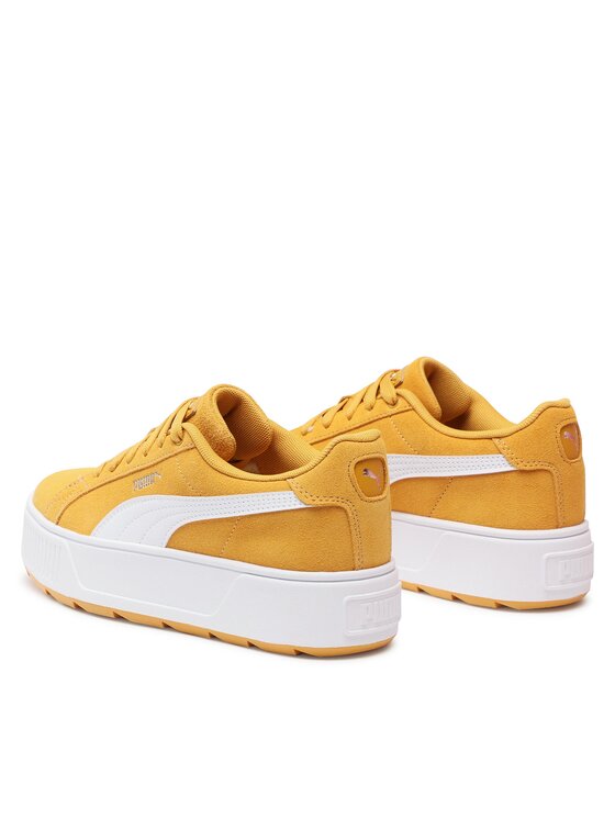 Puma suede store platform giallo