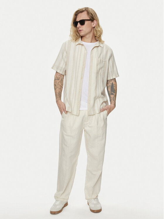 Gap Gap Koszula 855348 Beżowy Regular Fit