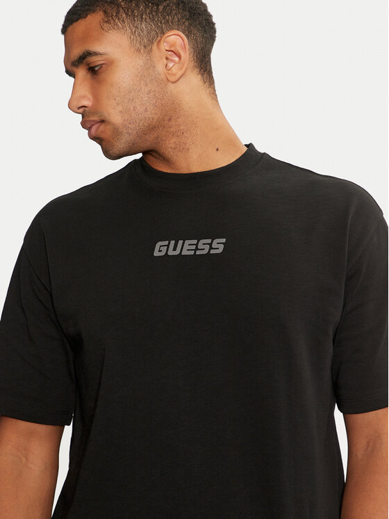 Guess Guess T-shirt Z4BI00 KCE21 Crna Regular Fit