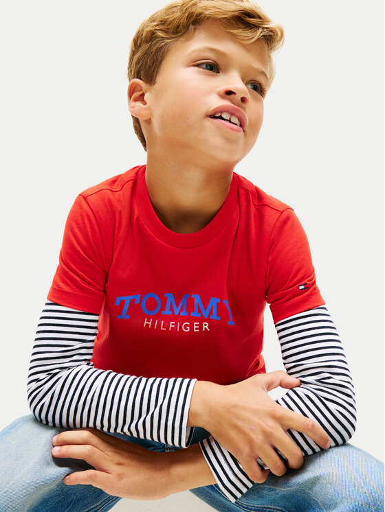 Tommy Hilfiger Tommy Hilfiger Póló KB0KB10263 Piros Regular Fit