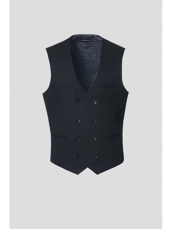 Lancerto Lancerto Kamizelka Siniscola KA131125000001 Granatowy Slim Fit