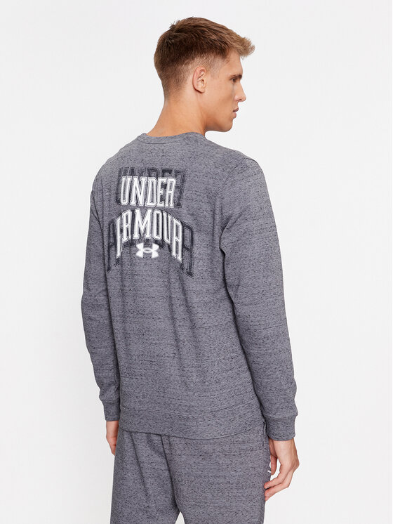 Under Armour Under Armour Bluza Ua Rival Terry Graphic Crew 1379764 Szary Loose Fit
