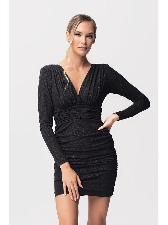 Aurora Aurora Sukienka koktajlowa Adria Sturdust Czarny Feminine Fit