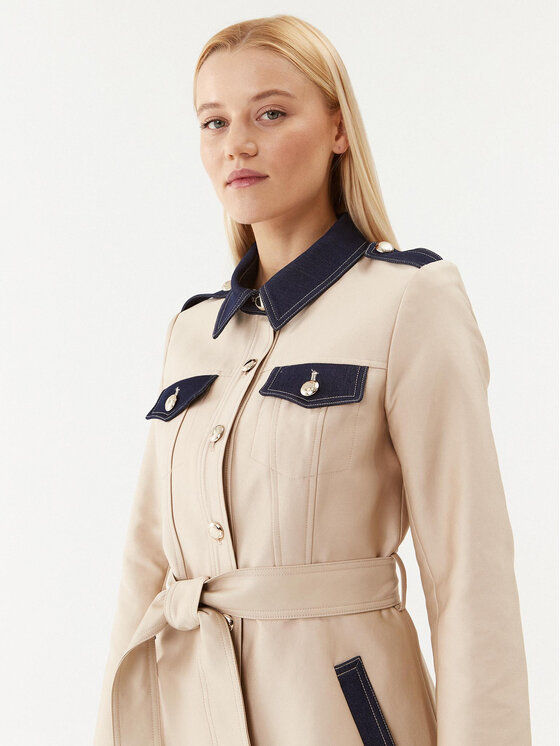 Morgan Morgan Trench 232-GOMER Beige Regular Fit