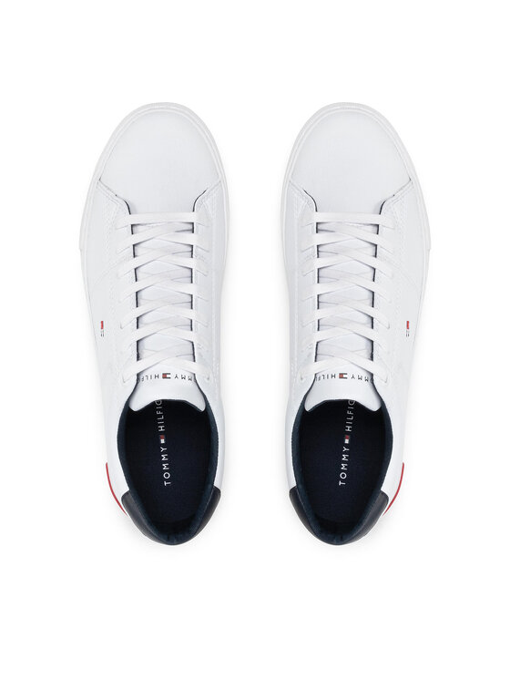 Tommy Hilfiger Tommy Hilfiger Sneakersy Essential Leather Detail Vulc FM0FM04047 Biela