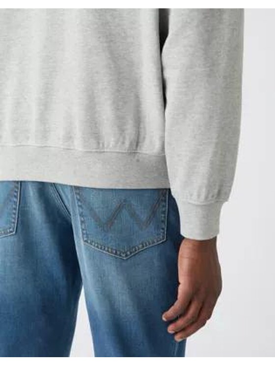 Wrangler Wrangler Felpa WWYG HOODIE Grigio Regular Fit