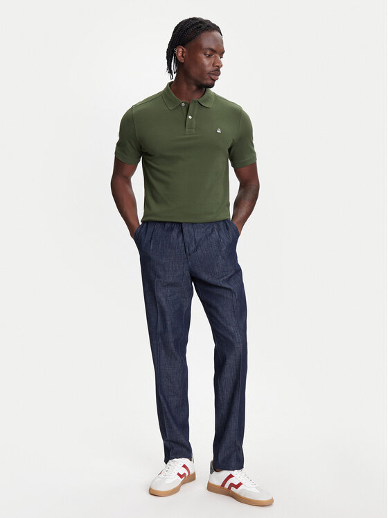 United Colors Of Benetton United Colors Of Benetton Polo 3089J3179 Zelena Regular Fit