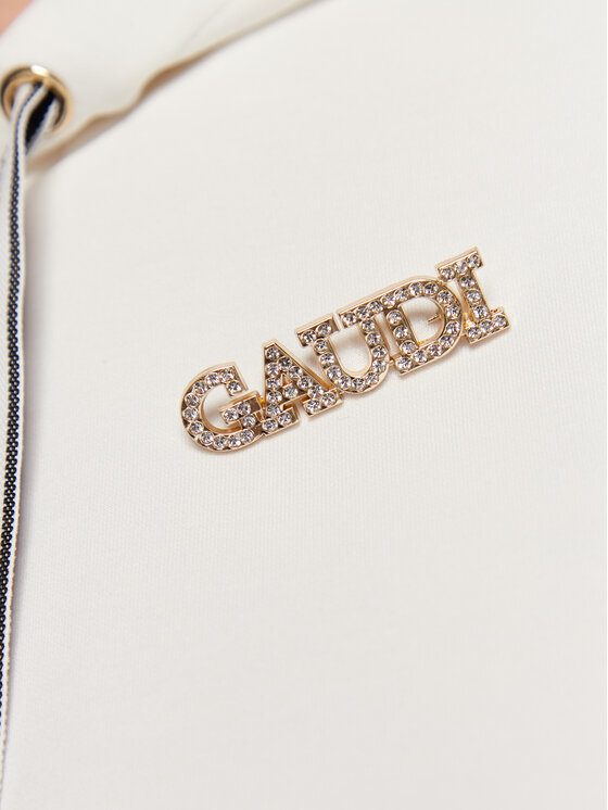 Gaudi Gaudi Jeans Džemperis ar kapuci 311BD64021 Écru Relaxed Fit