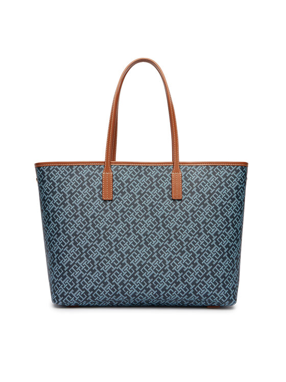 Tommy Hilfiger Tommy Hilfiger Borsetta Th Monoplay Tote Stripe Le AW0AW18390 Blu
