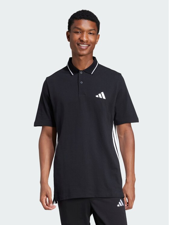 adidas adidas Polo 143471 Czarny Regular Fit