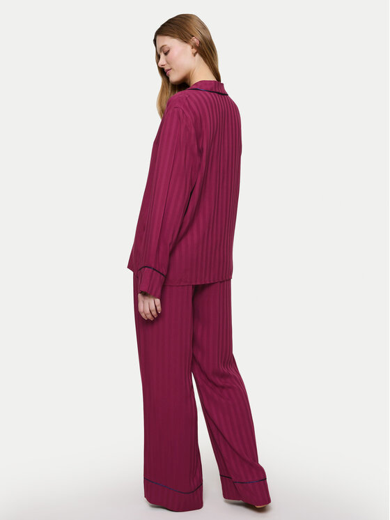 Triumph Triumph Піжама Amourette Jacquard 10225073 Бордовий Relaxed Fit