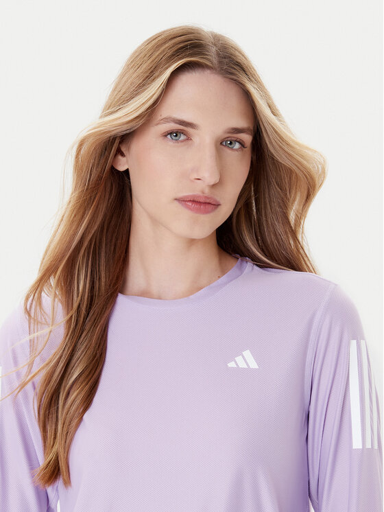 adidas adidas Koszulka techniczna Own The Run JW9670 Fioletowy Regular Fit