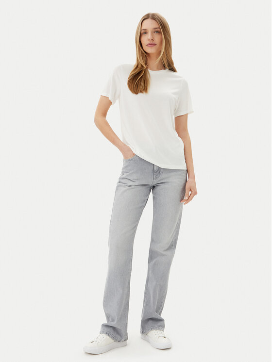 Pieces Pieces Majica Anora 17148789 Bela Regular Fit