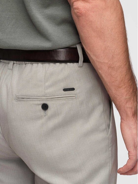 Ombre Ombre Chinosy P1525 Szary Chino Fit