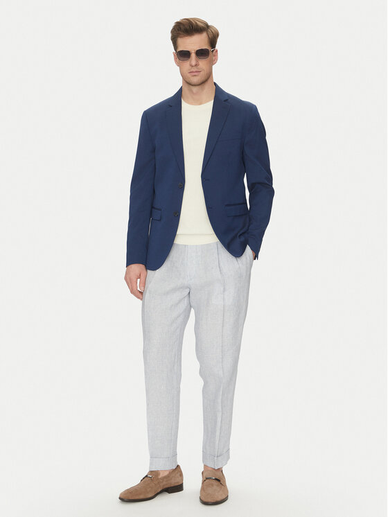 JOOP! JOOP! Chino kalhoty 17 JT-70Randar12 30045901 Modrá Regular Fit