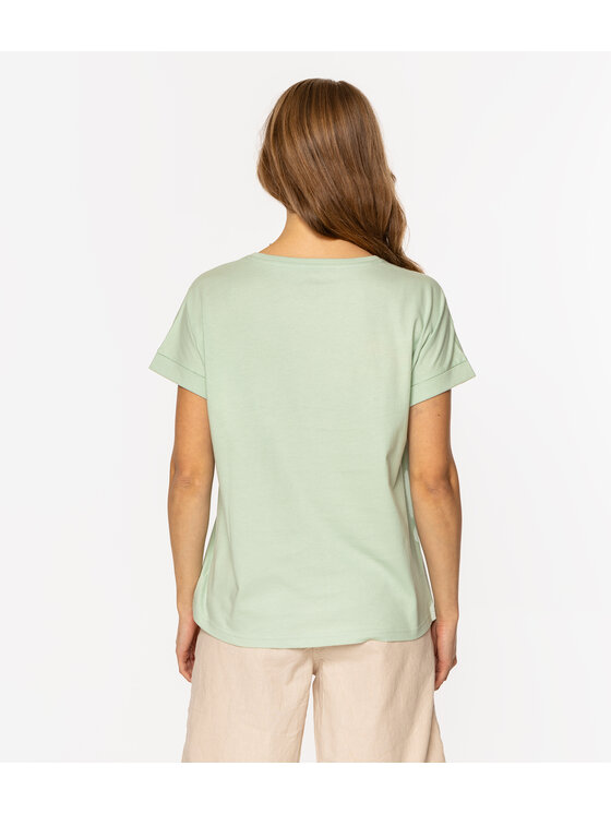 Lee Cooper Lee Cooper T-Shirt LEMON FRUIT 1145 Zielony Relaxed Fit