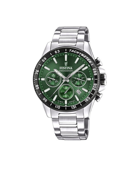 Festina Festina Часовник Timeless Chronograph F20560/4 Сребрист