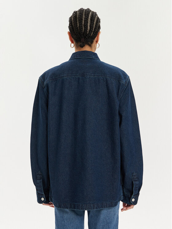 Lee Lee Teksasärk Workwear 112349344 Tumesinine Loose Fit