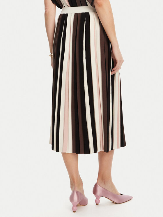 Weekend Max Mara Weekend Max Mara Plisirano krilo Pleiadi 2525306011 Rjava Regular Fit