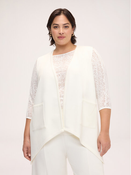 Fiorella Rubino Fiorella Rubino Bluza L003E000042N011 Biały Over Fit