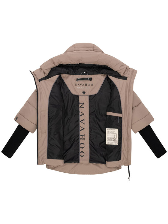 Navahoo Navahoo Kurtka zimowa Lotusherz Szary Regular Fit