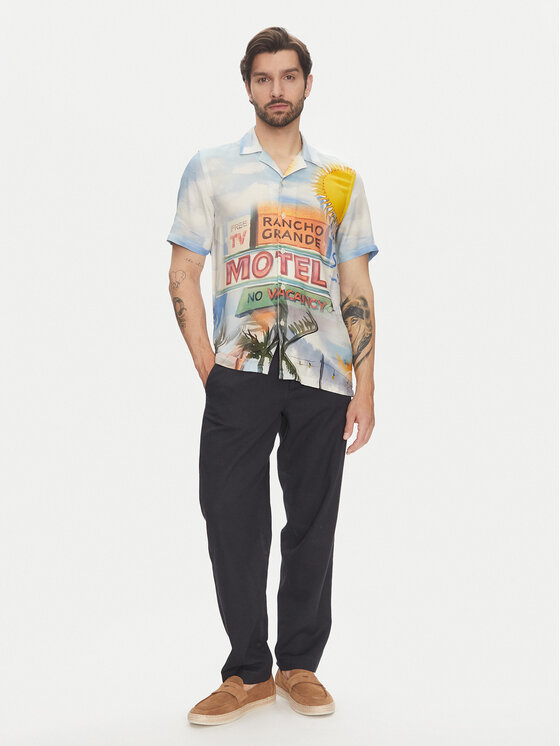 Lindbergh Lindbergh Cămașă 30-203735 Colorat Relaxed Fit