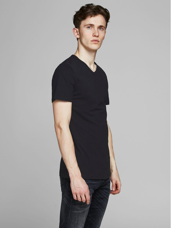 Jack & Jones Jack & Jones T-särkide komplekt Basic 12133914 Must Slim Fit