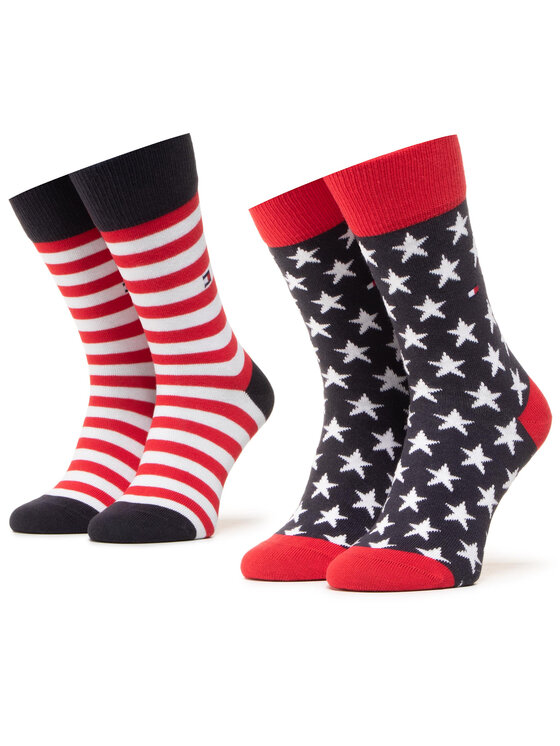 Set di 2 paia di calzini lunghi unisex Tommy
