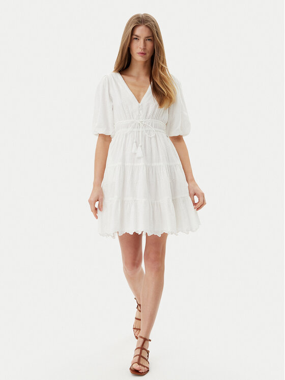 Pepe Jeans Pepe Jeans Vestito estivo Day PL953694 Bianco Regular Fit