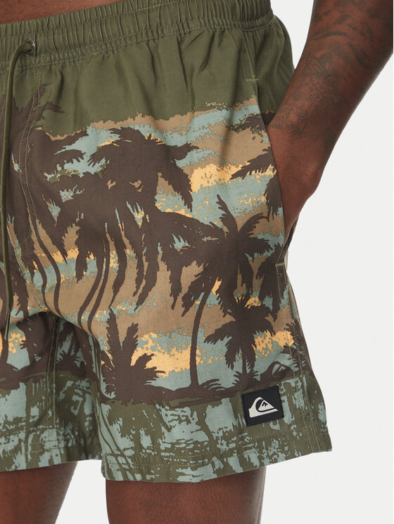 Quiksilver Quiksilver Kopalne hlače Everyday Straight Volley 15 EQYJV04121 Zelena Regular Fit