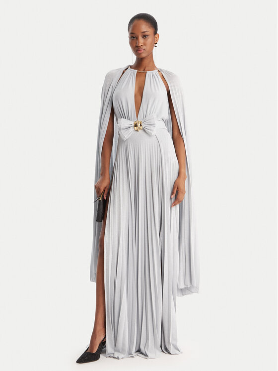 Elisabetta Franchi Elisabetta Franchi Večernja haljina AB-R13-51E2-V860 Srebrna Regular Fit