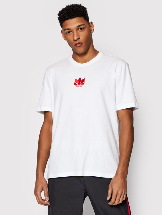 T-shirt adicolor 3D Tf GN3546 Bianco Regular Fit