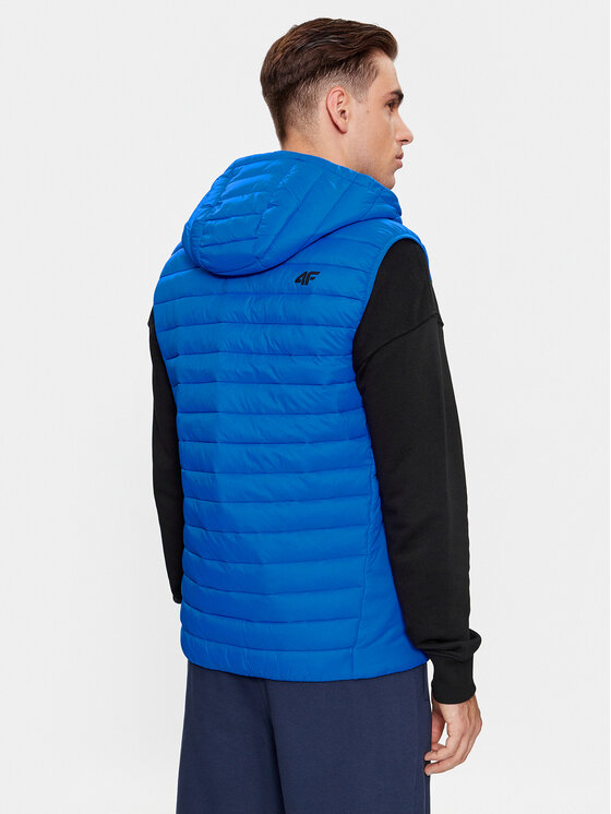 4F 4F Kamizelka 4FAW23TVESM063 Niebieski Regular Fit