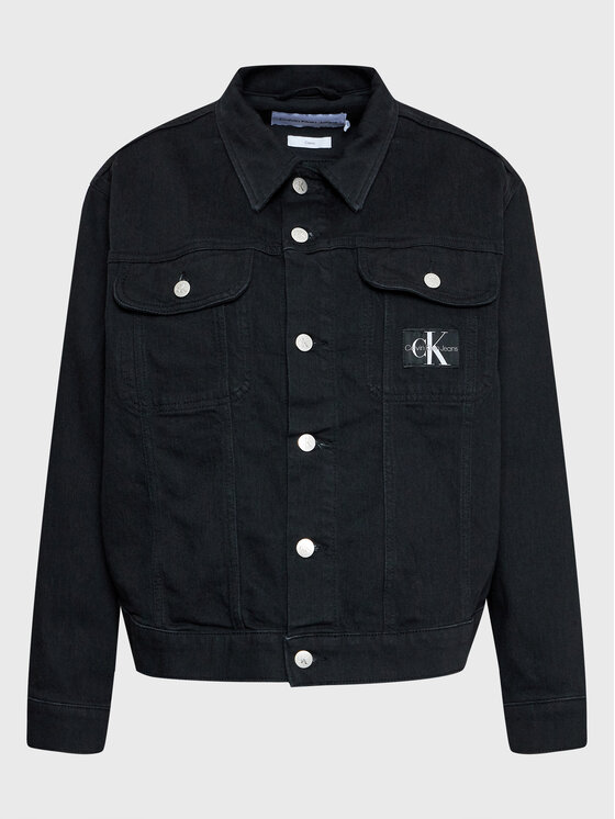 Calvin Klein Jeans Plus Calvin Klein Jeans Plus Джинсова куртка J20J219352 Чорний Regular Fit