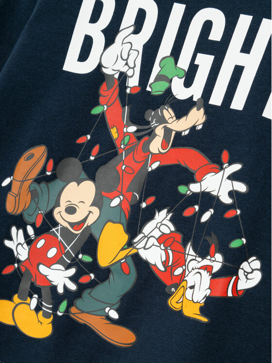 NAME IT NAME IT Piżama Mickey 13234179 Granatowy Regular Fit