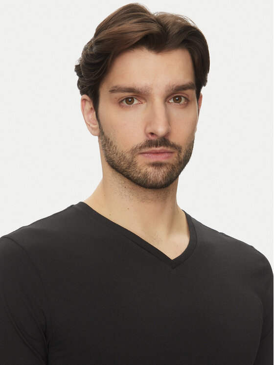 Lacoste Lacoste Set di 3 T-shirt TH9008 Nero Slim Fit