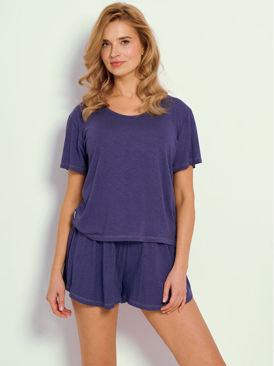 Taro Taro Piżama T3349-01 Niebieski Basic Fit