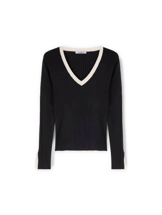 Motivi Motivi Cardigan M358W003441N0Z3 Nero Slim Fit