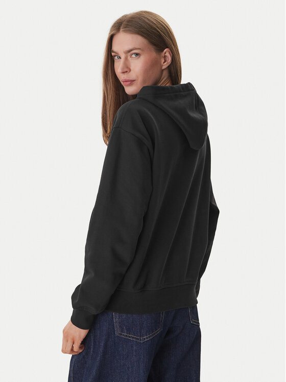 Calvin Klein Calvin Klein Džemperis ar kapuci LV047E221G Melns Regular Fit