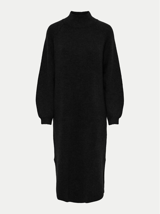 YAS YAS Pletena obleka Balis 26030704 Črna Loose Fit