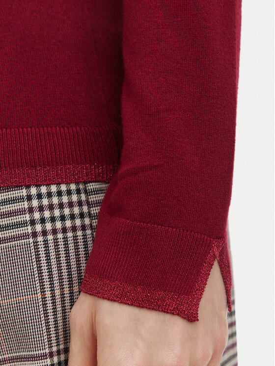 Liu Jo Liu Jo Rollkragenpullover WF6013 MS49I Dunkelrot Slim Fit