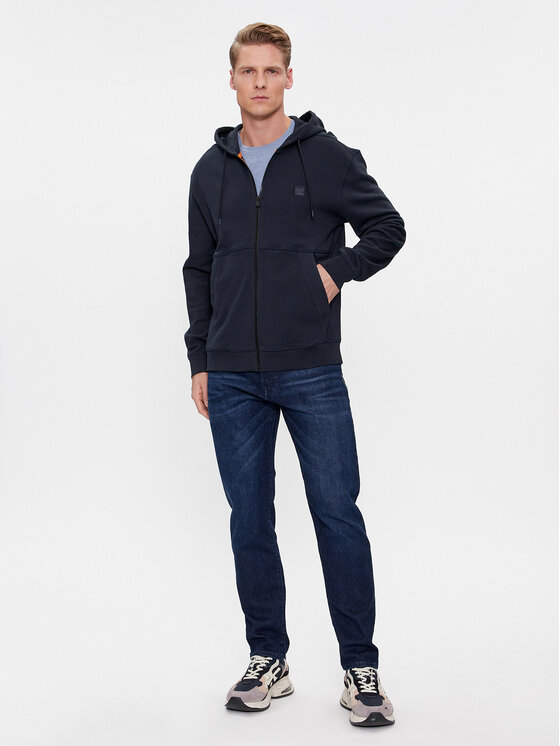 BOSS Boss Pulóver Zetalky 50508578 Sötétkék Regular Fit