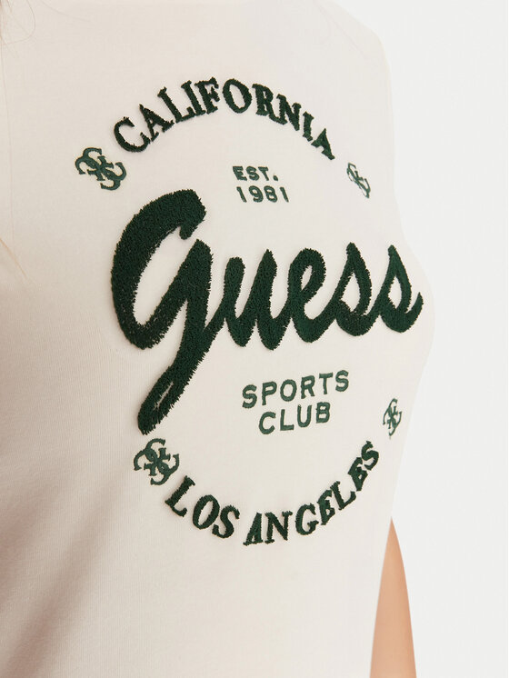 Guess Guess T-Shirt V5BI03 J1314 Beżowy Slim Fit