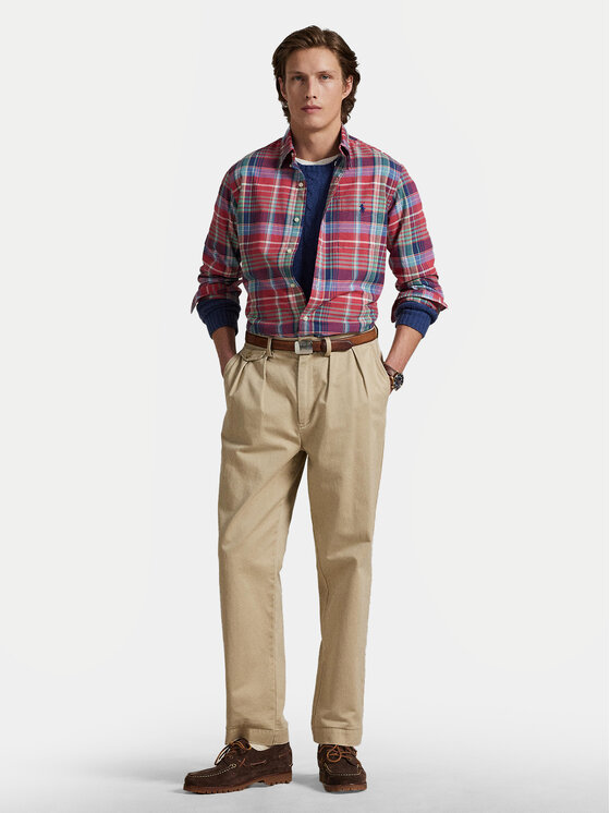 Polo Ralph Lauren Polo Ralph Lauren Cămașă 710P00629002 Roșu Custom Fit