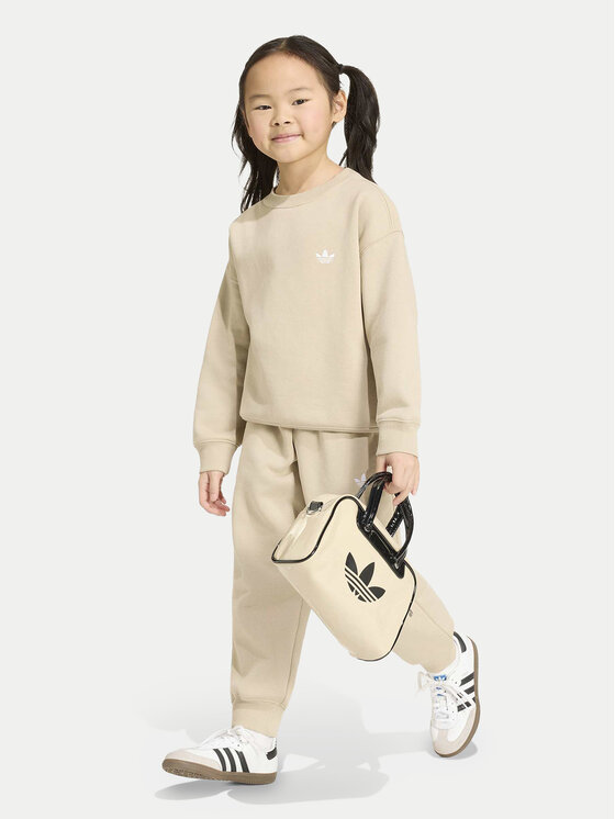 adidas adidas Dres Loose Crew Jogger Set KS1284 Beżowy Regular Fit